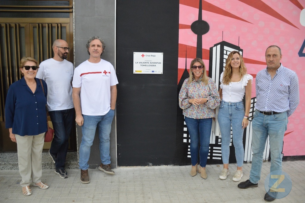 Cruz Roja Homenajea A La Valiente Juventud Tomellosera Con Un Mural