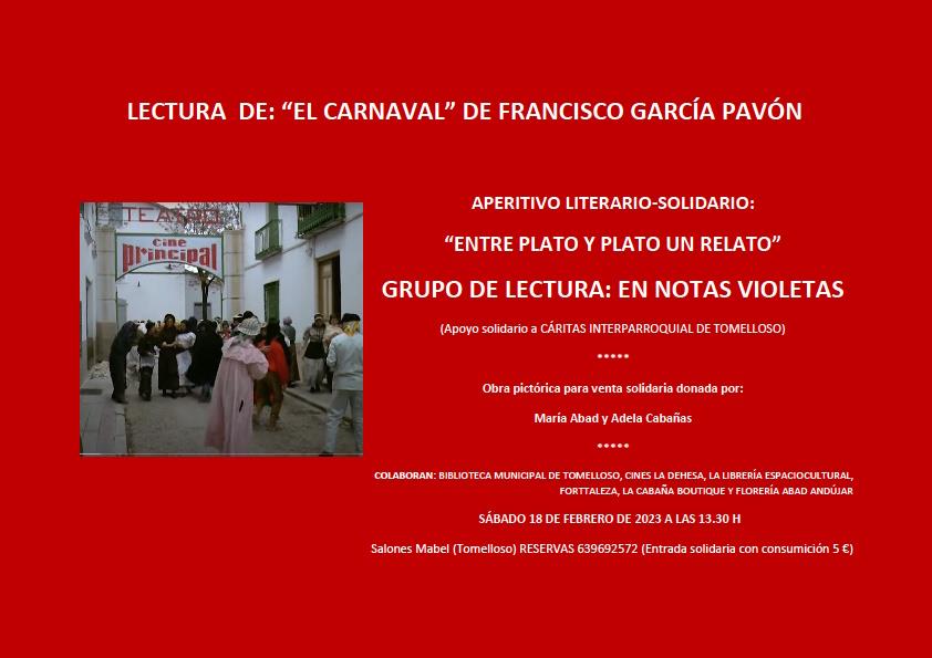 El Carnaval” de García Pavón, a beneficio de Cáritas | La Voz de Tomelloso