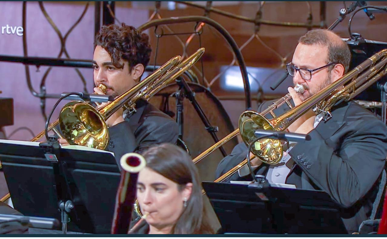 Bonillo (izquierda) en el concierto