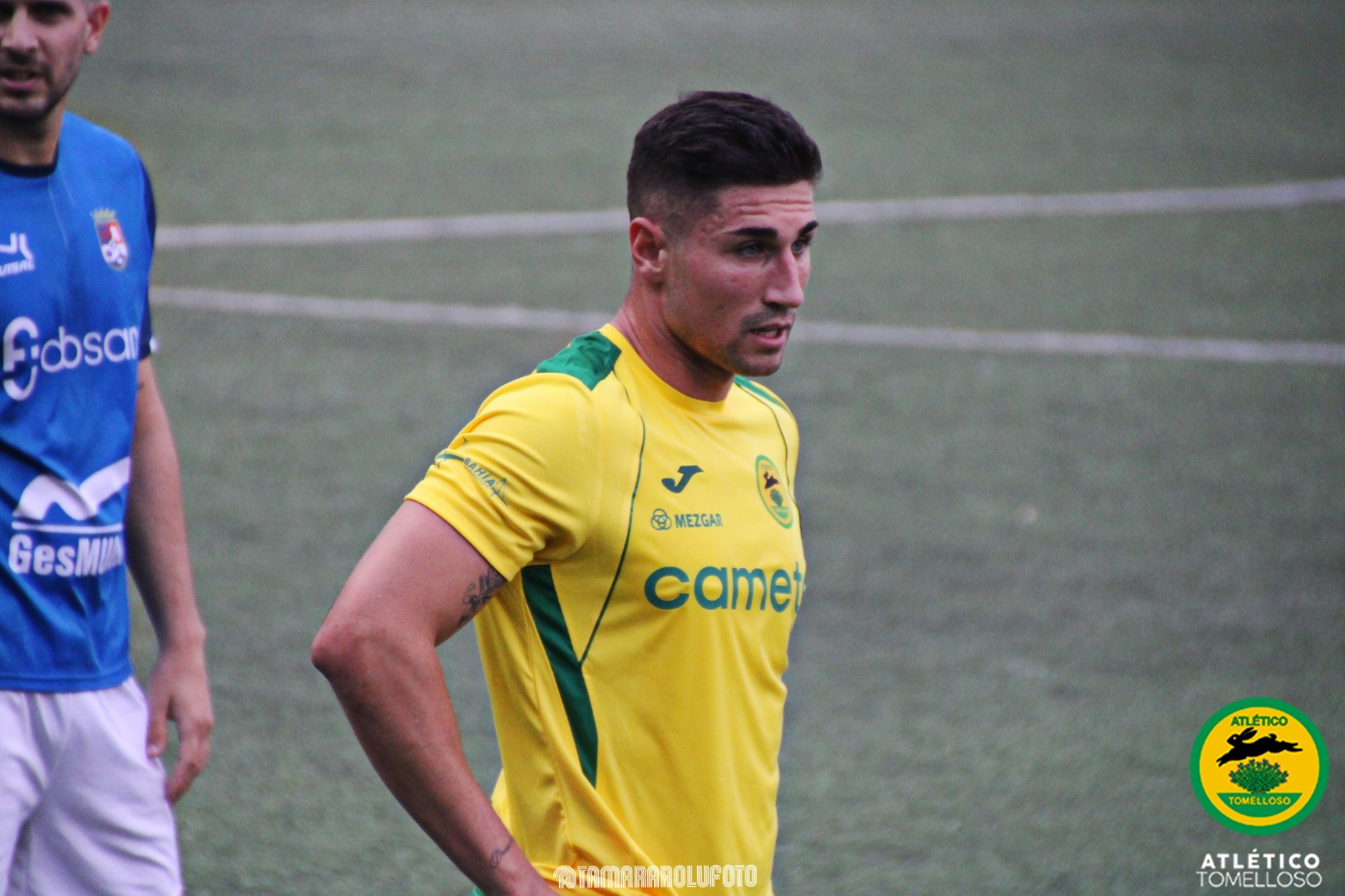 Espinosa durante el partido en Almodóvar. Foto de Tamara Romero