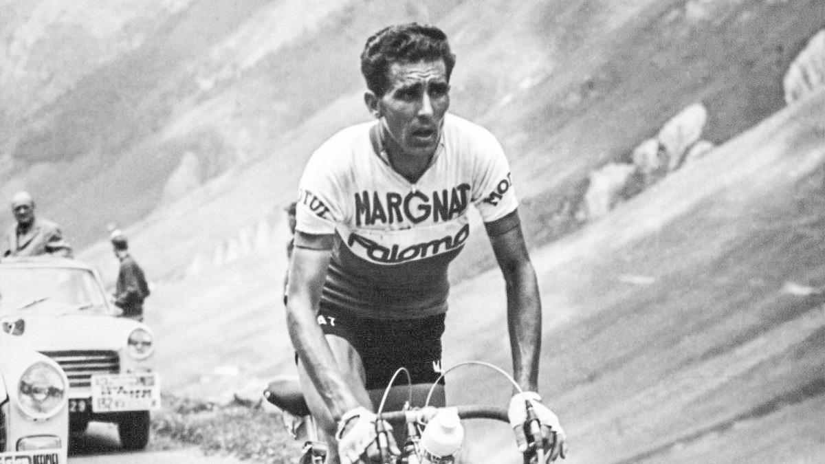 Federico Martín Bahamontes, en el Tour de Francia