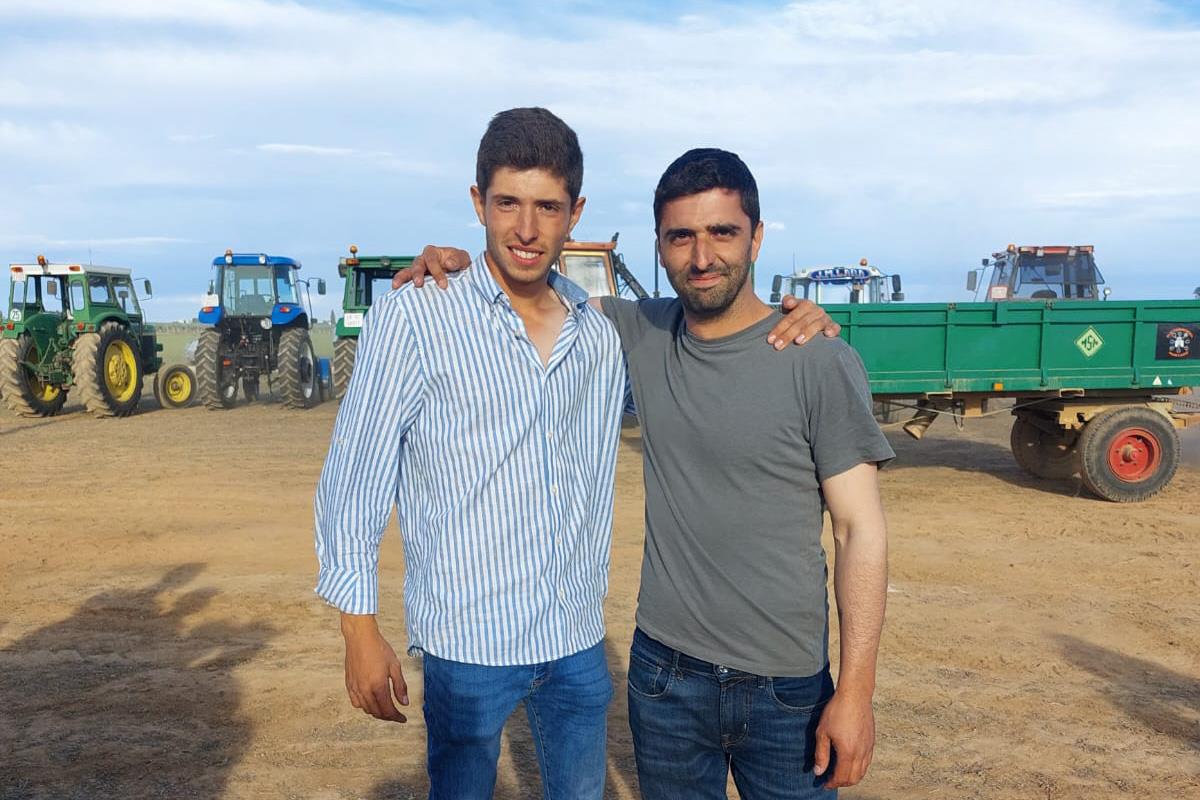 Juan Pedro Díaz Sevilla (joven) izquierda y Jose García (veterano) derecha